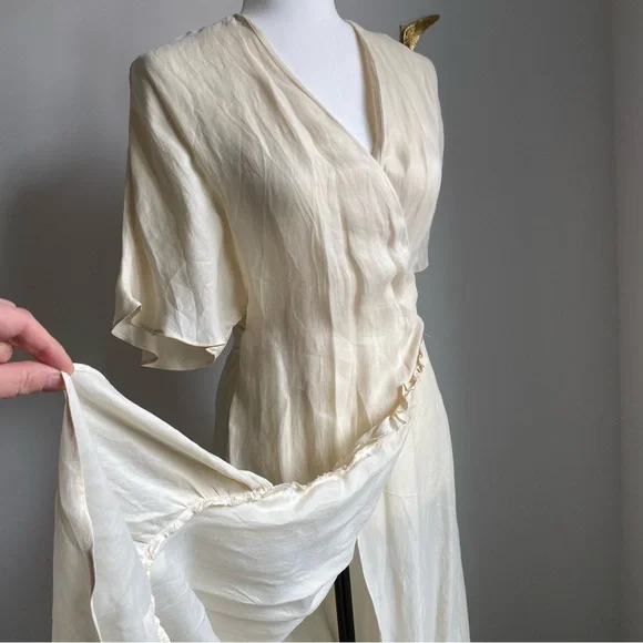 Blogger Favourite Mango Ruffle Wrap Maxi Dress - Picture 8 of 10